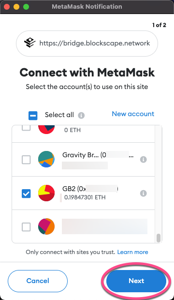 Connect MetaMask