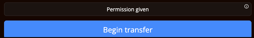 Permission Given